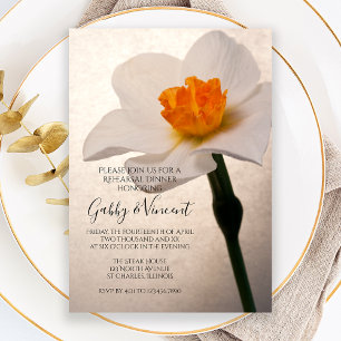 Invitation Dîner de répétition du Mariage de la jonquille du