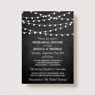 Invitation Dîner de répétition du tableau de bord moderne