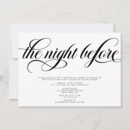 Invitation Dîner de répétition élégant