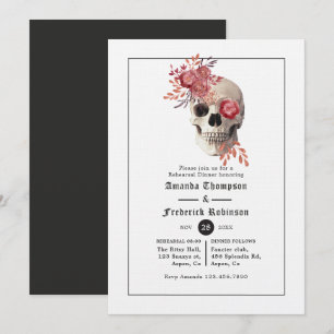 Invitation Dîner de répétition Halloween gothique