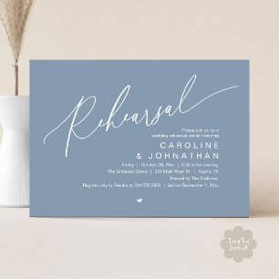 Invitation Dîner De Répétition, La Nuit Avant La Fête Du Mari