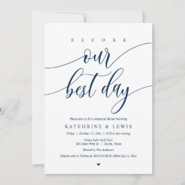 Invitation Dîner De Répétition mariage, Avant Notre Meilleur
