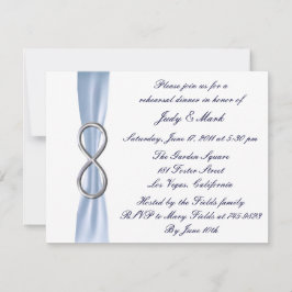 Invitation Dîner de répétition Mariage Blue Infinity Invitati