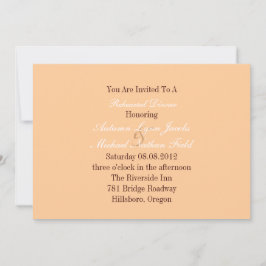 Invitation Dîner de répétition mariage damask Western Cowboy