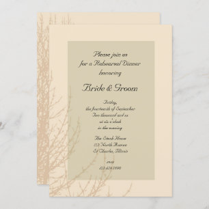 Invitation Dîner de répétition Mariage des Branches de la Nat