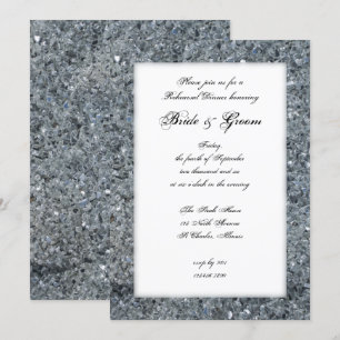 Invitation Dîner de répétition Mariage Faux Sparkle Invitatio