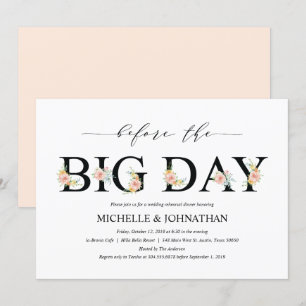 Invitation Dîner de répétition Mariage romain élégant Invitat