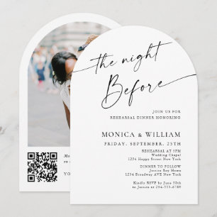 Invitation Dîner de répétition minimaliste élégant