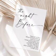 Dîner de répétition minimaliste noir et blanc