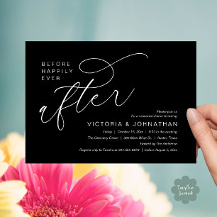 Invitation Dîner de répétition moderne avant le bonheur étern