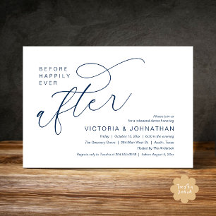 Invitation Dîner de répétition moderne avant le bonheur étern