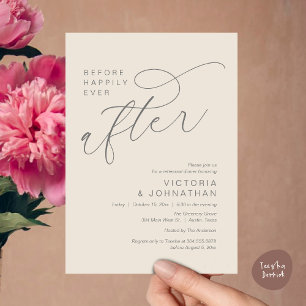 Invitation Dîner de répétition moderne avant le bonheur étern