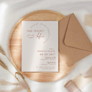 Invitation Dîner de répétition moderne Boho Terracotta Script