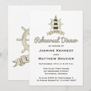 Invitation Dîner de répétition nautique Phare Tan Marin