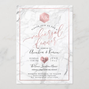 Invitation Dîner de répétition PixDezines+Sweet Honeypeb