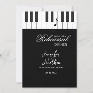 Invitation Dîner de répétition pour musiciens créatifs
