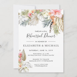 Invitation Dîner de répétition Safari Africain enchanté