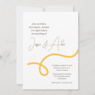 Invitation Dîner de répétition Spaghetti