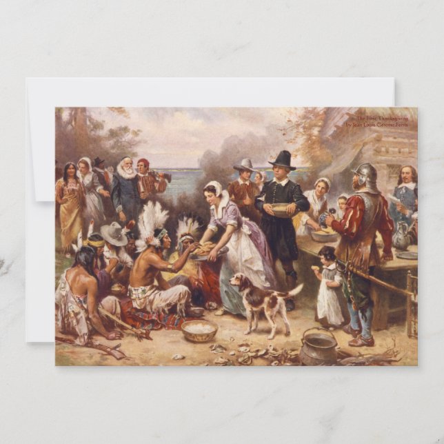 Invitation Dîner de thanksgiving (Devant)