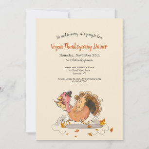 Invitation Dîner de Thanksgiving végan