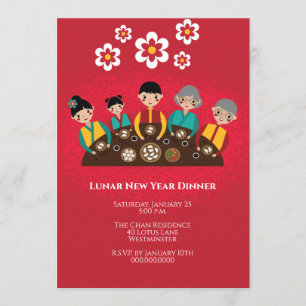 Invitation Dîner du Nouvel An chinois