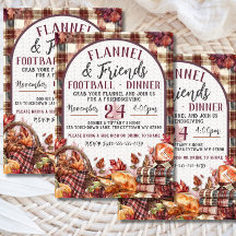 Dîner Flanelle & Amis Football Friendsgiving