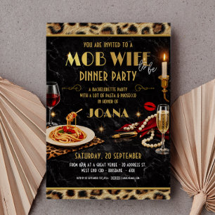 Invitation Dîner Italien Glamour entre Filles pour Enterremen