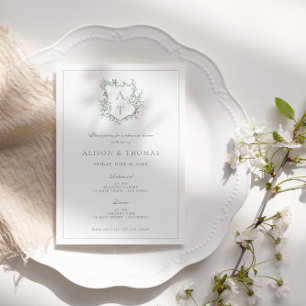 Invitation Dîner officiel de répétition verte de l'arête