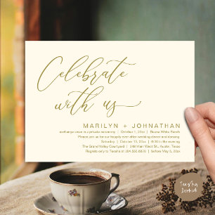 Invitation Dîner romantique Mariage, Célébrez avec nous