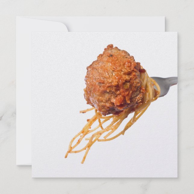 Invitation Dîner Spaghetti (Devant)