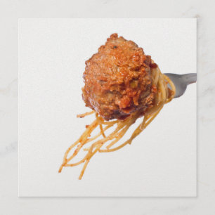 Invitation Dîner Spaghetti