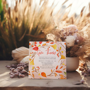 Invitation Dîner Thanksgiving