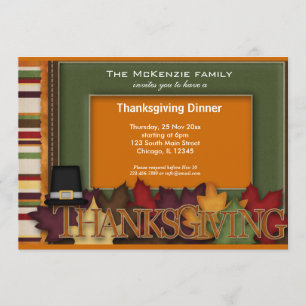 Invitation Dîner Thanksgiving