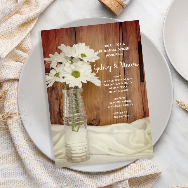 Invitation Dîners de répétition à la ferme de bouteilles de l (Créateur téléchargé)