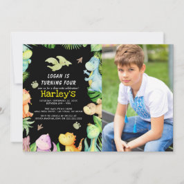 Invitation Dinosaur fête d'anniversaire