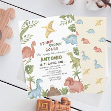 Dinosaur fête d'anniversaire