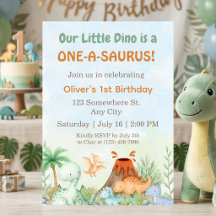 Dinosaur One-A-Saurus 1er Anniversaire 
