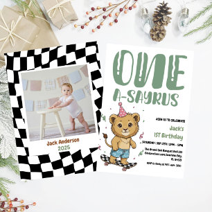 Invitation Dinosaure Premier Anniversaire, Skateboard Dinos 1