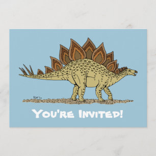 Invitation Dinosaure Stegosaurus jurassique