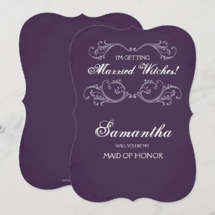 Invitation ~ d'invitation de proposition de demoiselle