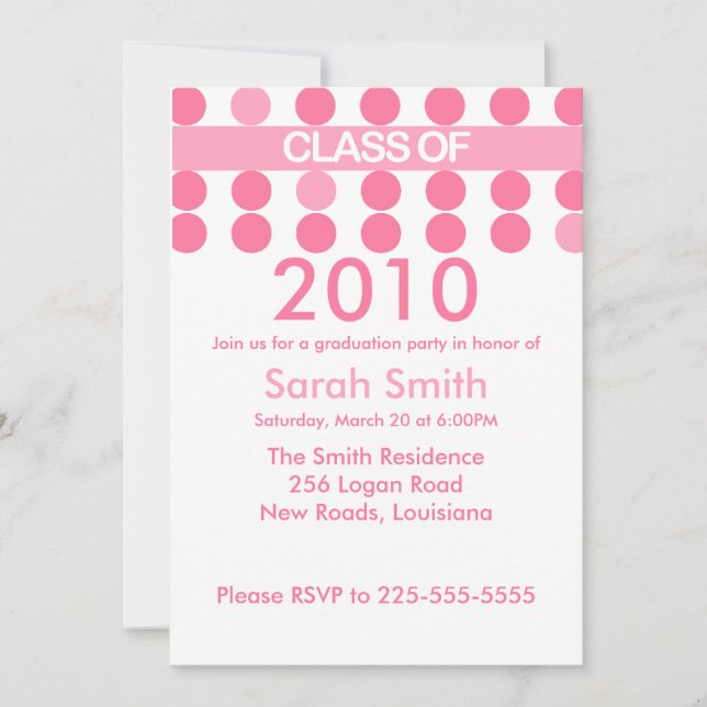 Invitation Diplôme (10 vues supérieures) (Devant)