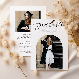Invitation Diplômé de la photo d'architecture moderne