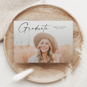 Invitation Diplôme de la photographie de script moderne