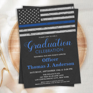 Invitation Diplôme de l'Académie de police officier de ligne 