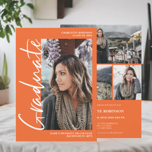 Invitation Diplôme de l'orangé de script