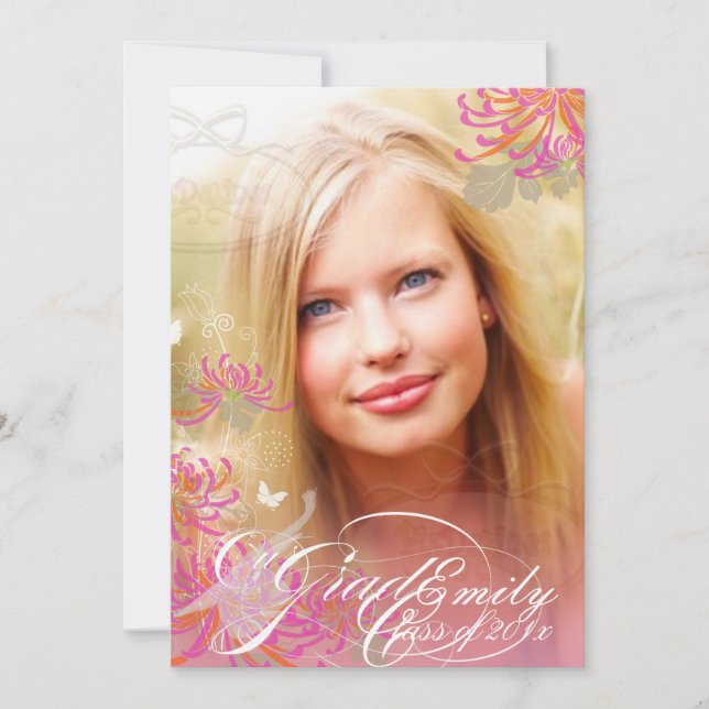 Invitation Diplôme des fleurs de PixDezines (Devant)