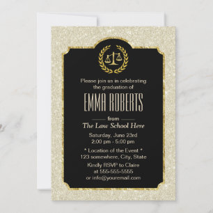 Invitation Diplôme d'études de droit Avocat de Parties scinti