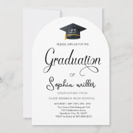 Invitation Diplôme d'études secondaires, fête de fin d'études