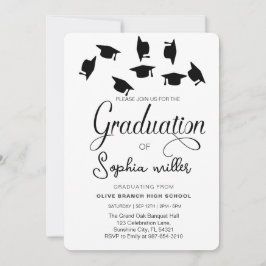 Invitation Diplôme d'études secondaires, fête de fin d'études