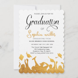 Invitation Diplôme d'études secondaires, fête de fin d'études